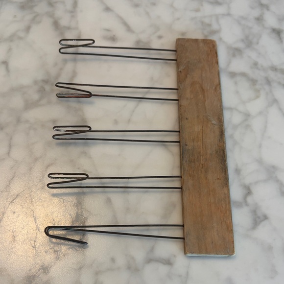 Other - Antique Wood and Metal Chalk Holder 5 Lines for Writing Teacher or Music Teacher